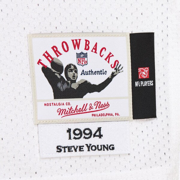 Steve Young San Francisco 49ers 1994  Authentic Throwback Retired Player Jersey - White