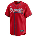 Atlanta Braves Nike Alternate Limited Jersey - Red/White
