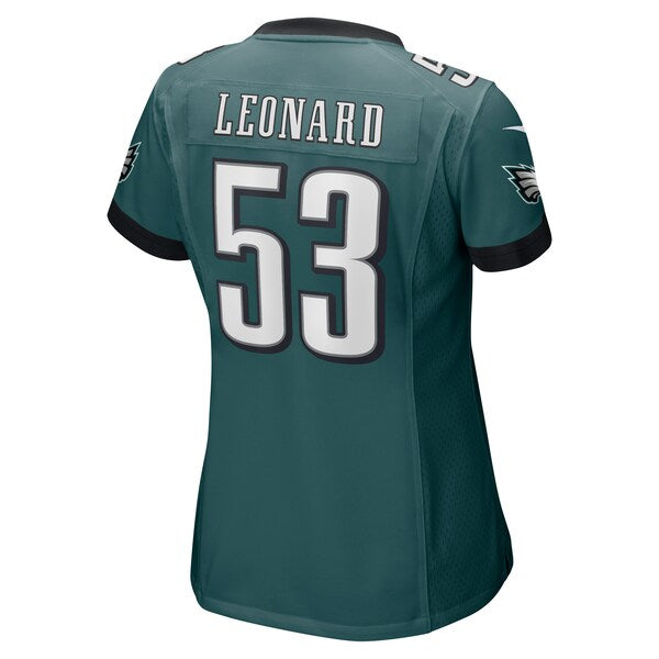 Shaquille Leonard Philadelphia Eagles Nike Women's  Game Jersey - Midnight Green