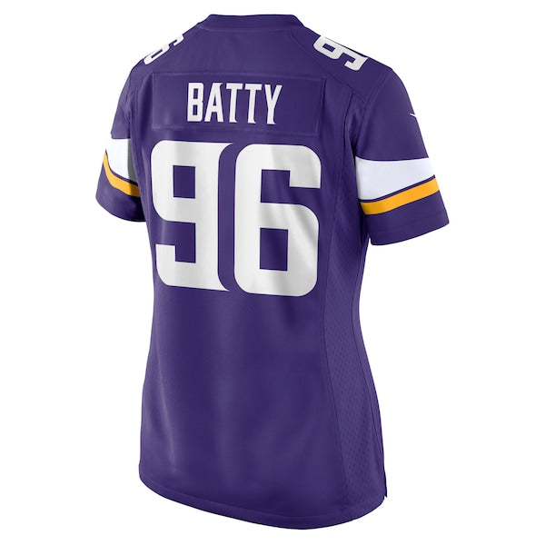 Tyler Batty Minnesota Vikings Nike Women's Team Game Jersey -  Purple