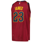 LeBron James Cleveland Cavaliers Nike Authentic Player Jersey - Icon Edition - Wine