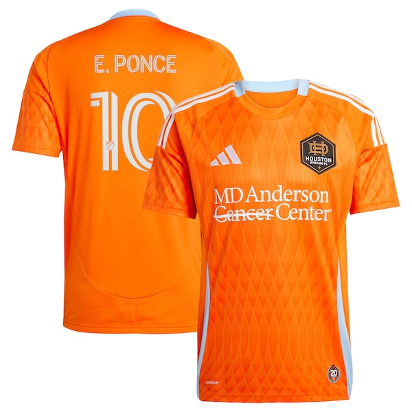 Ezequiel Ponce Houston Dynamo FC adidas 2025 Season 20 Replica Player Jersey - Orange
