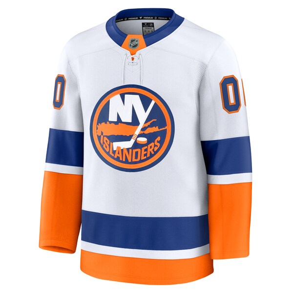 New York Islanders  Away Premium Custom Jersey - White/Royal