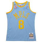 Men's Los Angeles Lakers Kobe Bryant Powder Blue 2001/02 Hardwood Classics Authentic Player Jersey