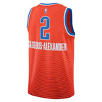 Shai Gilgeous-Alexander Oklahoma City Thunder Jordan Brand Youth Unisex Swingman Jersey - Statement Edition - Orange