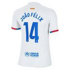 João Félix Barcelona Nike Youth 2023/24 Away Stadium Replica Player Jersey - White