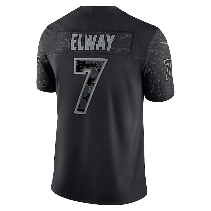John Elway Denver Broncos Nike RFLCTV Limited Jersey - Black