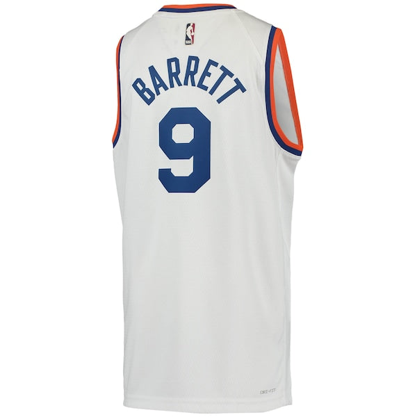 RJ Barrett New York Knicks Nike Youth 2021/22 Swingman Player Jersey - Classic Edition - White