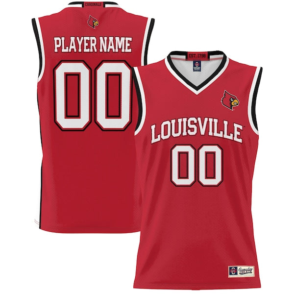 Louisville Cardinals GameDay Greats Unisex  Lightweight NIL Pick-A-Player Men's Basketball Jersey - Red/White/Black