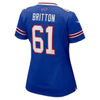 Gunner Britton Buffalo Bills Nike Women's Game Jersey -  Royal