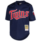 David Ortiz Minnesota Twins  Youth Cooperstown Collection Mesh Batting Practice Jersey - Navy