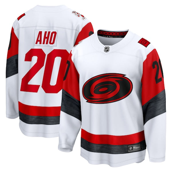 Sebastian Aho Carolina Hurricanes  Away Breakaway Jersey - White