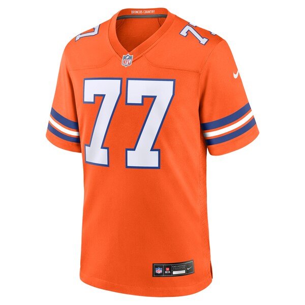 Quinn Meinerz Denver Broncos Nike Mile High Collection 1977 Throwback Player Game Jersey - Orange