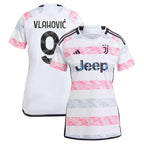 Dušan Vlahović Juventus adidas Women's 2023/24 Away Replica Jersey - White