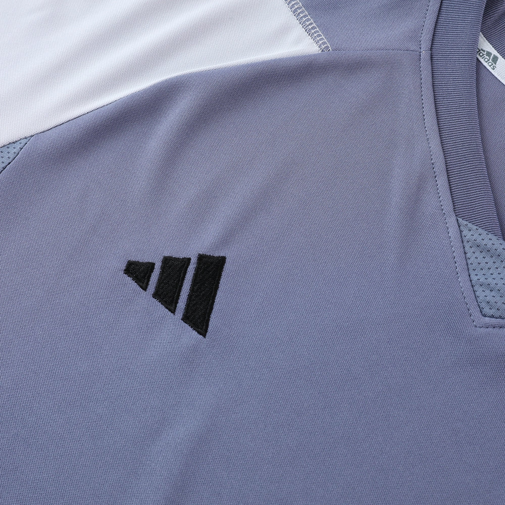 Adidas Short Sleeve Training Jersey Set - AD03- Light Gray