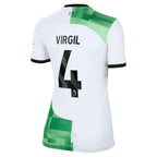 Virgil van Dijk Liverpool Nike Women's 2023/24 Away Replica Player Jersey - White/Red