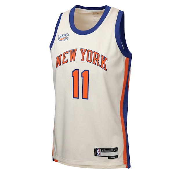 Jalen Brunson New York Knicks Nike Youth 2025/26 City Edition Swingman Jersey - Cream
