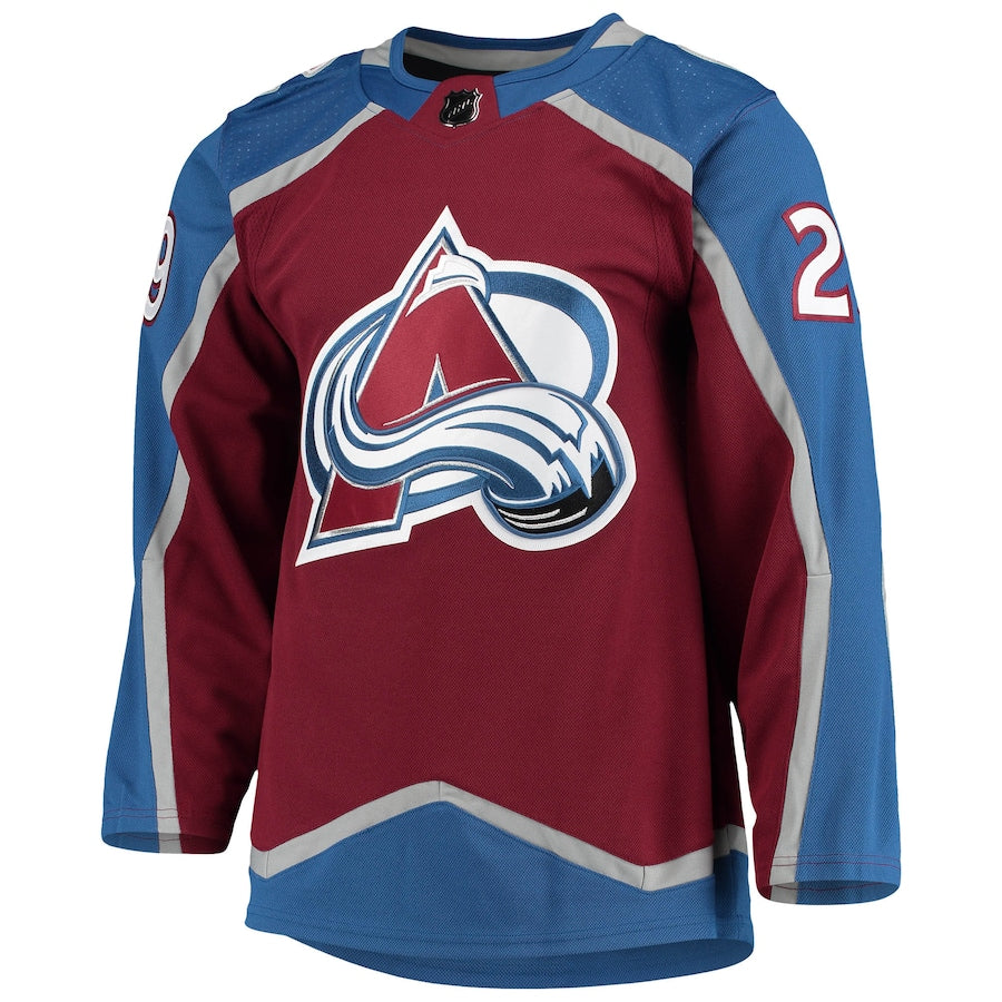 Nathan MacKinnon Colorado Avalanche adidas Home Authentic Pro Player - Jersey - Burgundy