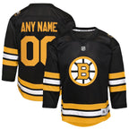 Boston Bruins Youth Home Custom Replica Jersey - Black