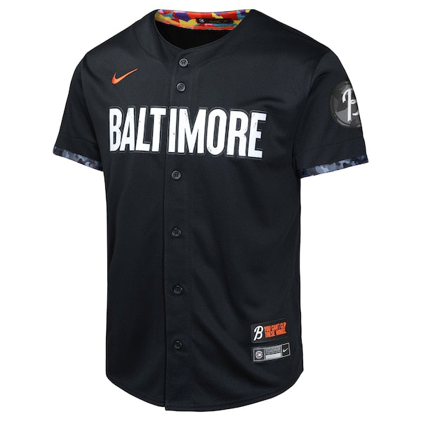 Adley Rutschman Baltimore Orioles Nike Youth City Connect Limited Player Jersey - Black