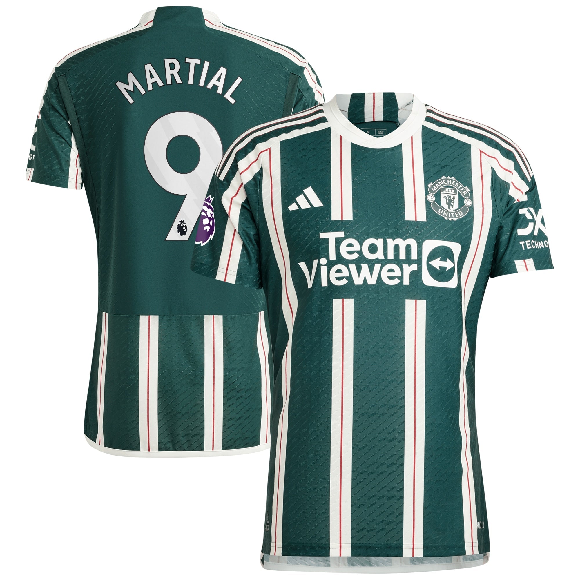 Anthony Martial Manchester United adidas 2023/24 Home Authentic Player Jersey - Red/Green