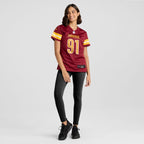 Carl Davis Jr. Washington Commanders Nike Women's Team Game Jersey -  Burgundy