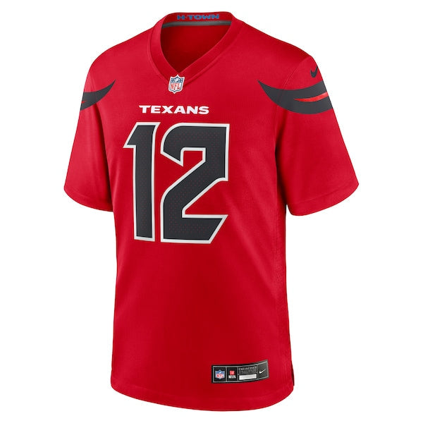 Nico Collins Houston Texans Nike Alternate Game Jersey -  Red/White/Navy