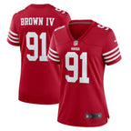 Earnest Brown IV San Francisco 49ers Nike Women's Team Game Jersey -  Scarlet