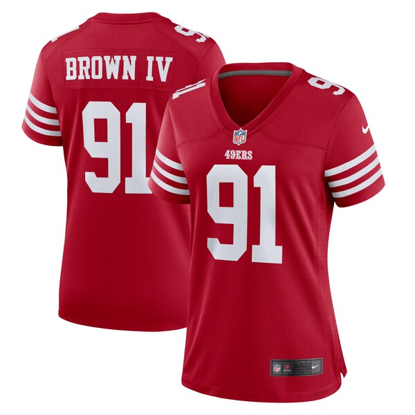 Earnest Brown IV San Francisco 49ers Nike Women's Team Game Jersey -  Scarlet
