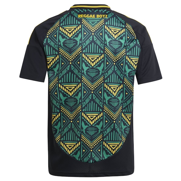 Jamaica National Team adidas Youth 2024 Away Replica Jersey - Black/Yellow