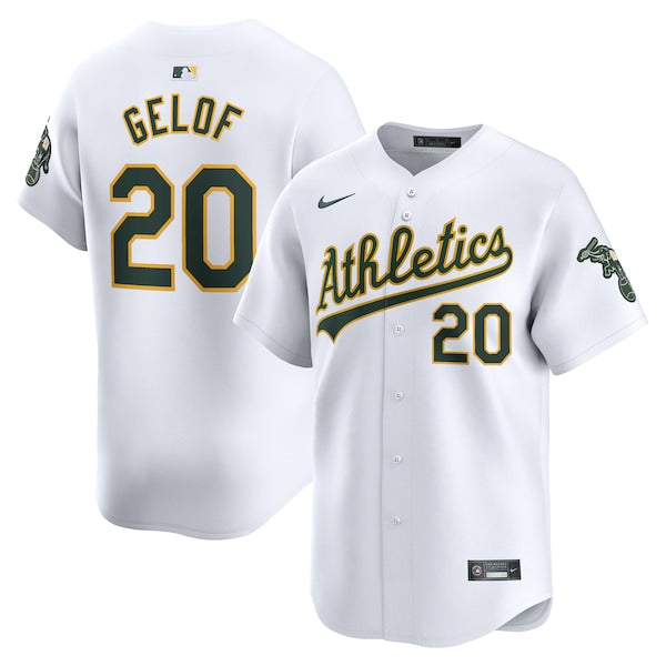 Zack Gelof Oakland Athletics Nike Home Limited Player Jersey - White