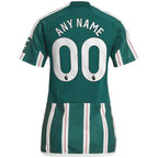 Manchester United adidas Women's 2023/24 Away Replica Custom Jersey - Green