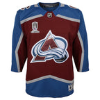 Colorado Avalanche Youth Home 2022 Stanley Cup Champions Premier Jersey - Burgundy