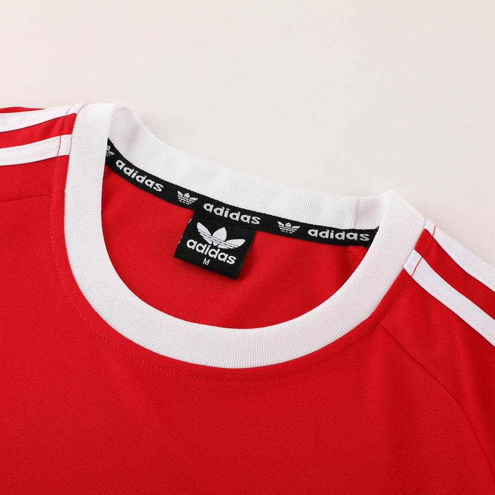 Adidas Short Sleeve Training Jersey Set - AD07- Red/ black