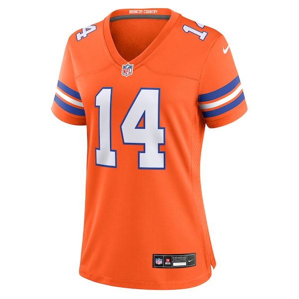 Courtland Sutton Denver Broncos Nike Women's Mile High Collection 1977 Throwback Player Game Jersey - Orange