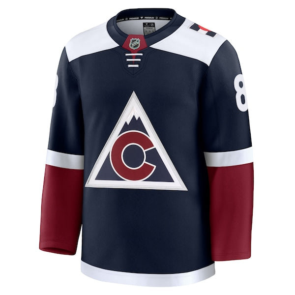 Cale Makar Colorado Avalanche  Alternate Premium Jersey - Navy/Burgundy/White