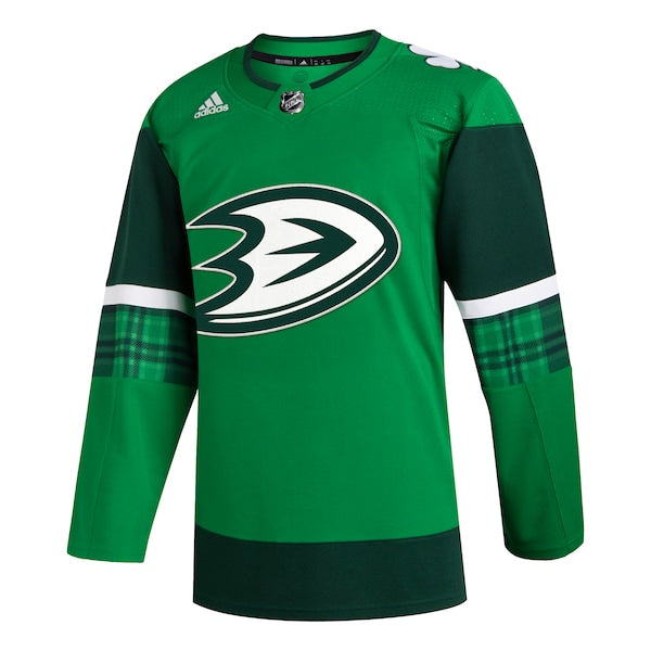 Anaheim Ducks adidas 2023 St. Patrick's Day Primegreen Authentic Jersey - Kelly Green