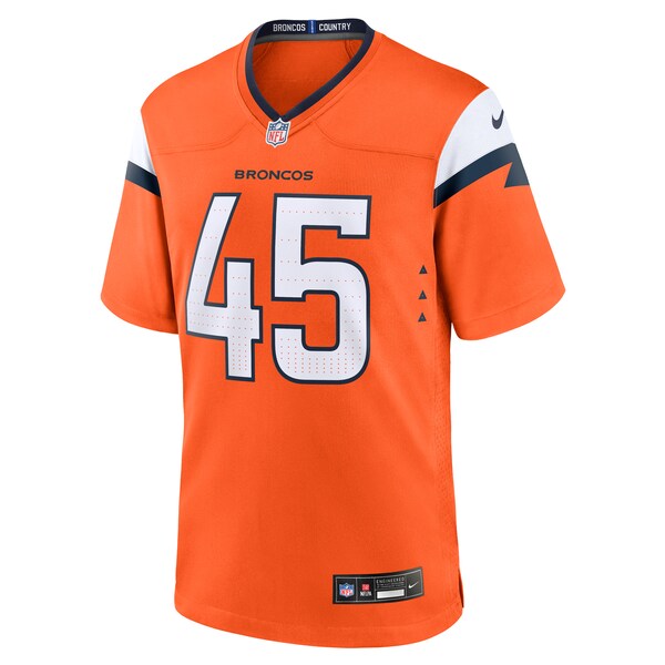 Nate Adkins Denver Broncos Nike Team Game Jersey -  Orange
