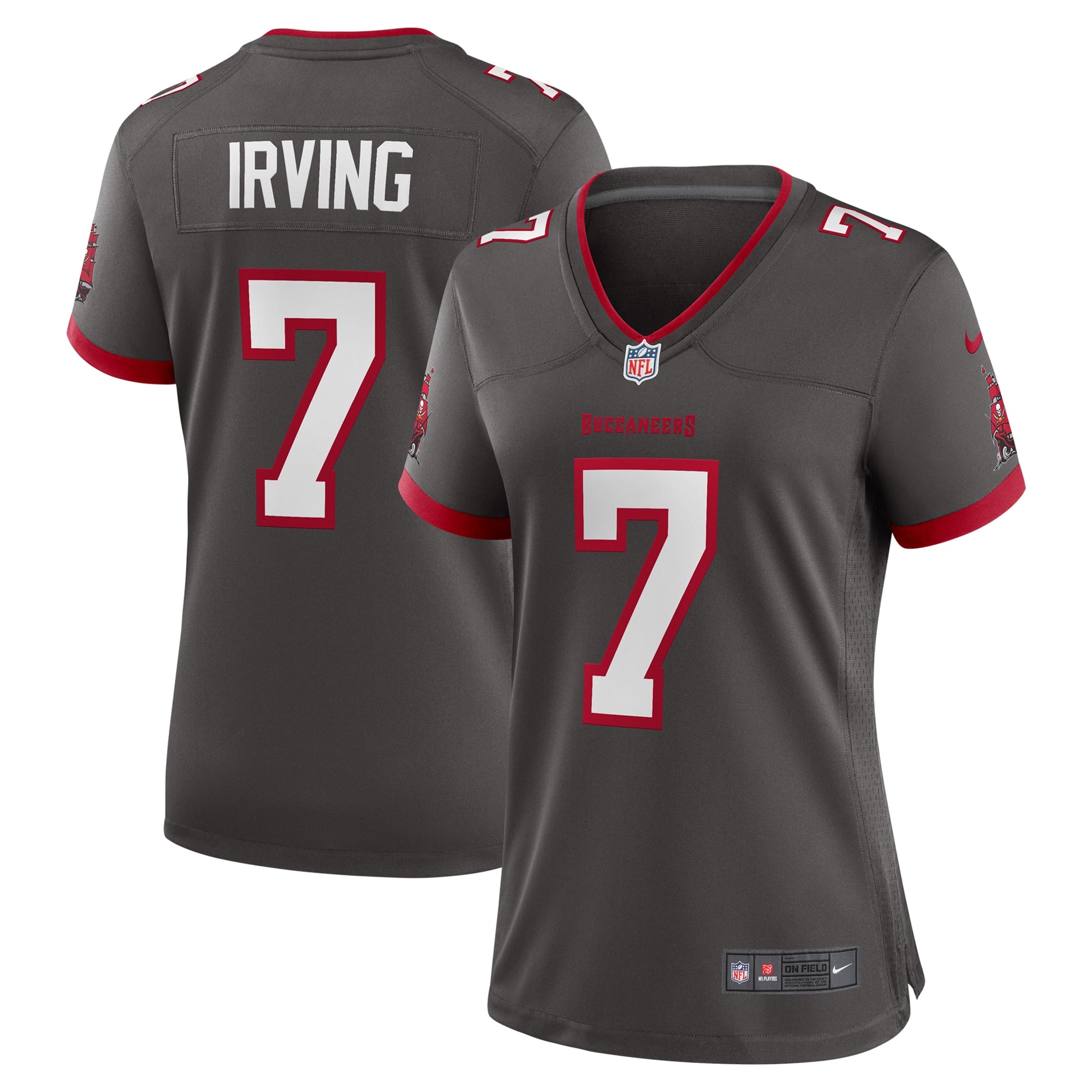 Bucky Irving Tampa Bay Buccaneers Nike Women's Game Jersey -  White/Red/Pewter