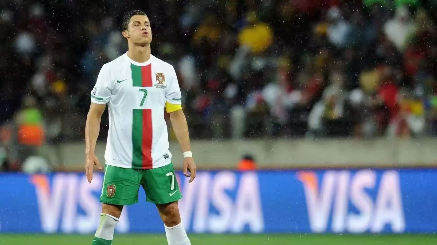 Cristiano Ronaldo Nike 2010 Portugal Away Replia Jersey - White