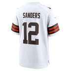 Shedeur Sanders Cleveland Browns Nike 2025 NFL Draft Game Jersey - White/Brown
