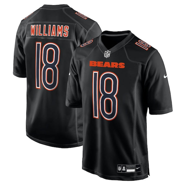 Caleb Williams Chicago Bears Nike Fashion Jersey - Carbon Black/White