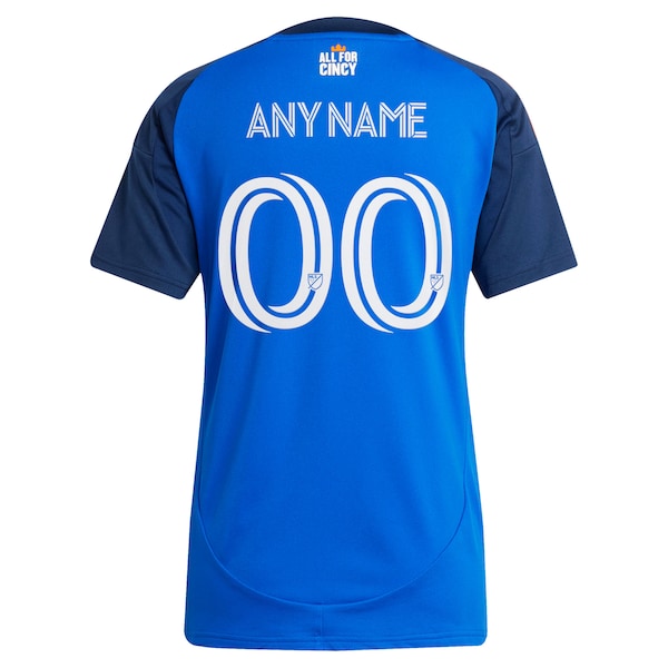 FC Cincinnati adidas Women's 2025 Orange and Blue Legacy Kit Replica Custom Jersey - Blue
