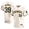 Corbin Burnes Milwaukee Brewers Nike Home Limited Player Jersey - Cream