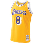 Men's Los Angeles Lakers Kobe Bryant Gold 1996-97 Hardwood Classics Authentic Player Jersey