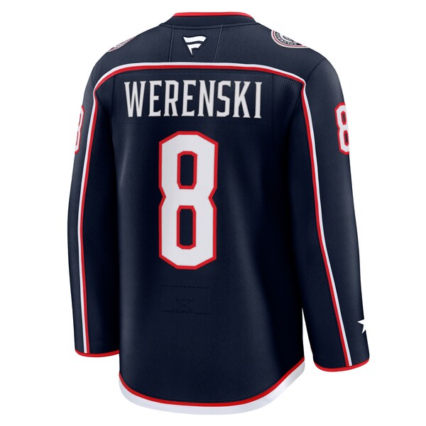 Zach Werenski Columbus Blue Jackets  Home Premium Jersey - Navy