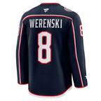 Zach Werenski Columbus Blue Jackets  Home Premium Jersey - Navy