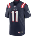 Drew Bledsoe New England Patriots Nike Game Retired Player Jersey - Navy/Red