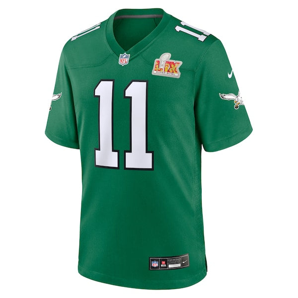 A.J. Brown Philadelphia Eagles Nike Super Bowl LIX 2nd Alternate Game Jersey - Kelly Green