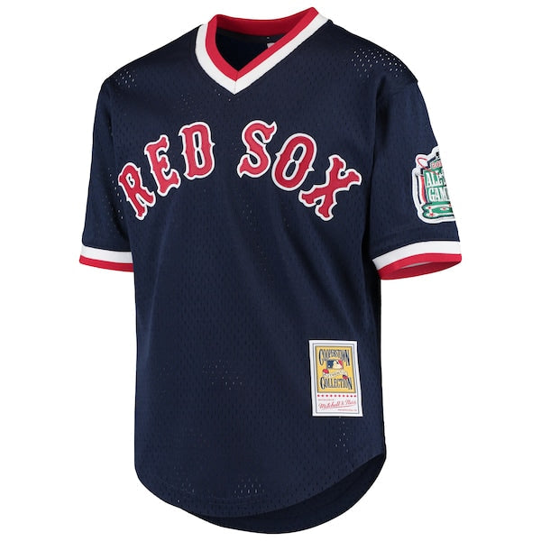 Pedro Martinez Boston Red Sox Youth Cooperstown Collection Mesh Batting Practice Jersey - Navy